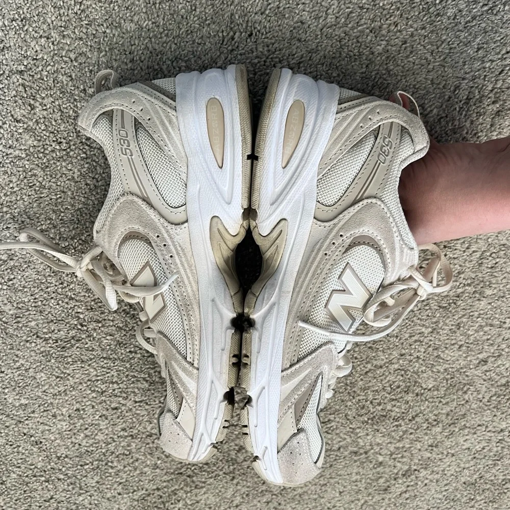 New Balance 530 Sneakers Womens Size 7 Cream Athletic Casual Running Shoes - Picture 8 of 8